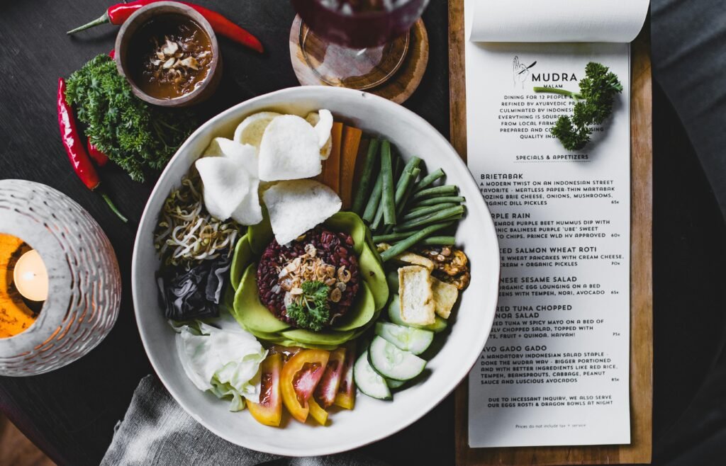 Delicious vegan Buddha bowl with fresh ingredients, perfect for a healthy meal.